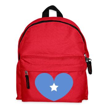 Somalia-Herzflagge - Kinder Rucksack - Rot - Vorne
