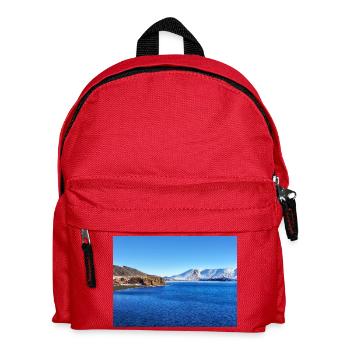 Arctic dreamy mountains - Kids' Backpack - red - Front