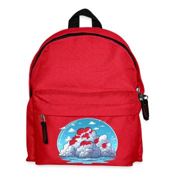 Île des Nuages au bord de la mer - Sac à dos Enfant - rouge - Devant