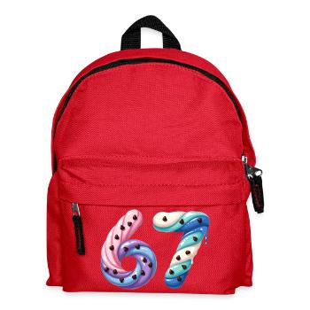 Candy Swirl 67 meme - Kids' Backpack - red - Front