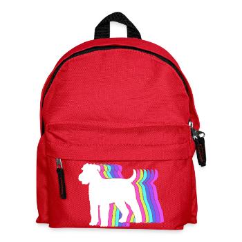 Wheaten Terrier - Kinder Rucksack - Rot - Vorne