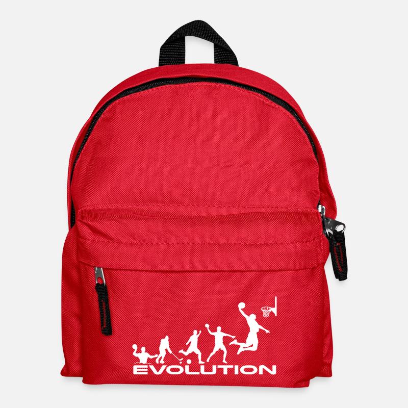 Basketball Evolution - Kinder Rucksack - Rot