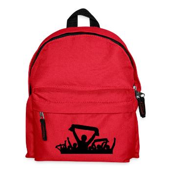 Fans Schal - Kinder Rucksack - Rot - Vorne