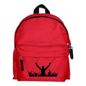 Menschen - Gruppe Fans - Kinder Rucksack - Rot - Vorne