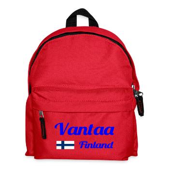 Vantaa Finnland Drucken - Kinder Rucksack - Rot - Vorne