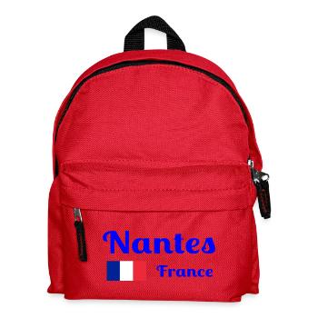 Nantes Frankreich - Stilvolle Drucke - Kinder Rucksack - Rot - Vorne