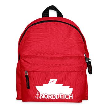 Ferry Norddeich Logo - Kids' Backpack - red - Front