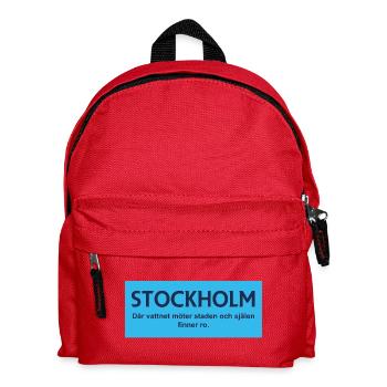 Stockholmer Wasserkonvergenz - Kinder Rucksack - Rot - Vorne