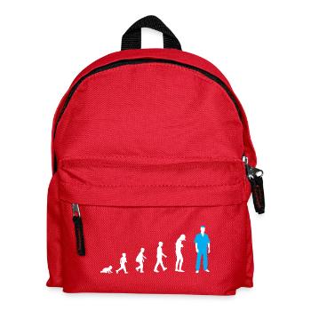 Entwicklung vom Baby zum Krankenpfleger - Kinder Rucksack - Rot - Vorne