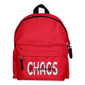 Chaos Koordinator Papa - Kinder Rucksack - Rot - Vorne