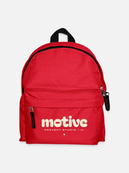 Motivlogo - Kinder Rucksack - Rot