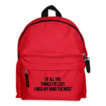 Mon me manque le plus - Sac à dos Enfant - rouge - Devant
