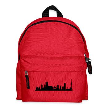 Skyline muc_neu - Kinder Rucksack - Rot - Vorne