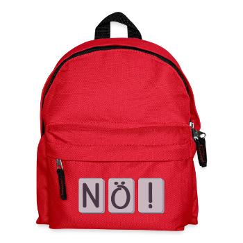 NÖ SAGEN - NEIN - WILLENSKRAFT SPRÜCHE - Kinder Rucksack - Rot - Vorne