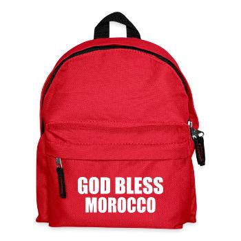 God bless morocco - Kids' Backpack - red - Front