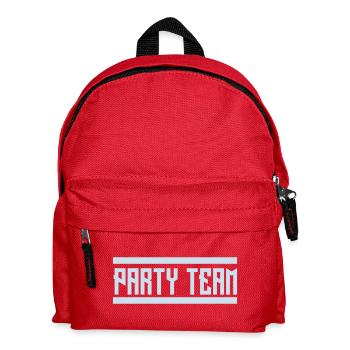 party_team - Kids' Backpack - red - Front