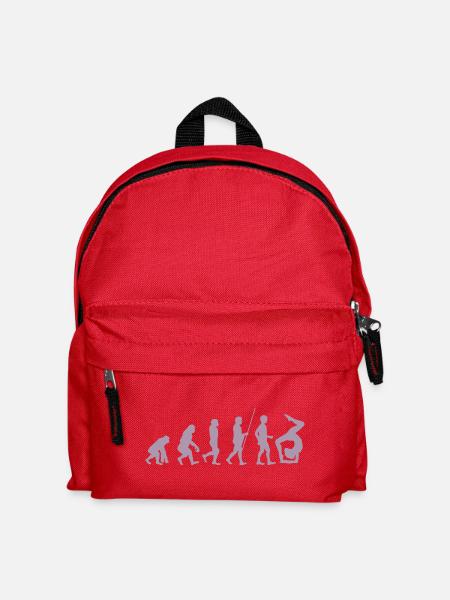 Turnerin Turner Evolution der Turnerin - Kinder Rucksack - Rot