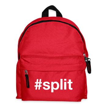 Split Hrvatska Croatia Kroatien Hashtag - Kids' Backpack - red - Front