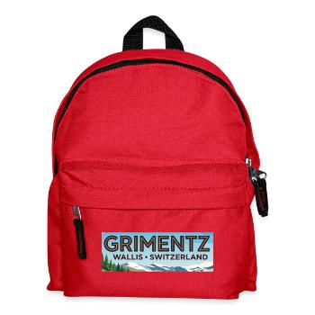 Grimentz Panorama Switzerland - Kids' Backpack - red - Front