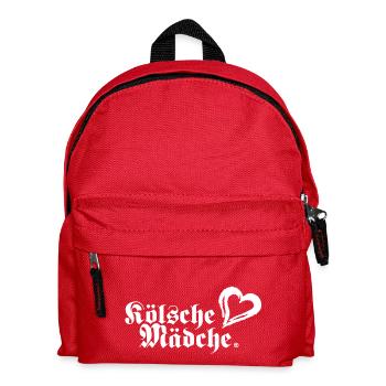 Kölsche Mädche heart - Kids' Backpack - red - Front