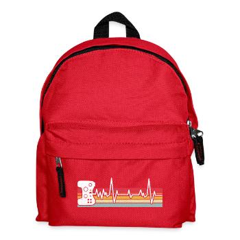Gamer Game Video Game Blueberry Vintage Gaming - Kids' Backpack - red - Front