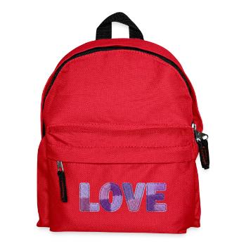 Patchwork Love – Trend Print - Kids' Backpack - red - Front