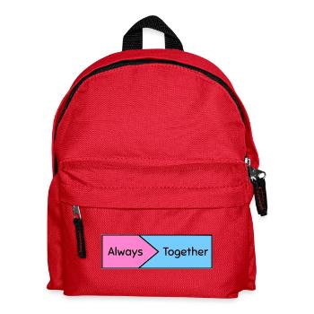 Immer zusammen - Kinder Rucksack - Rot - Vorne