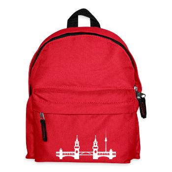 Berlin - Kinder Rucksack - Rot - Vorne