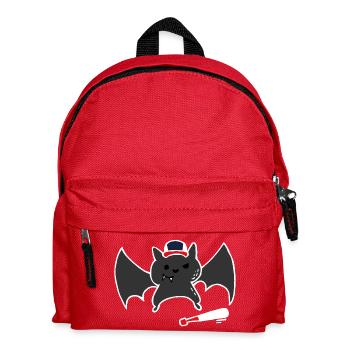 Funny & Cute Baseball Bat / Bat - Kids' Backpack - red - Front