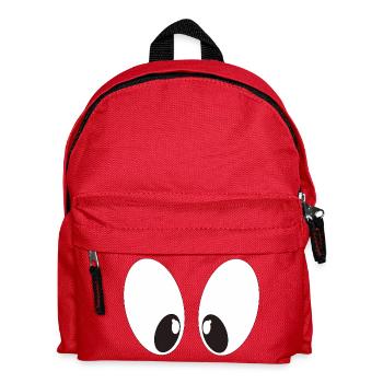 Comic Augen - Kinder Rucksack - Rot - Vorne