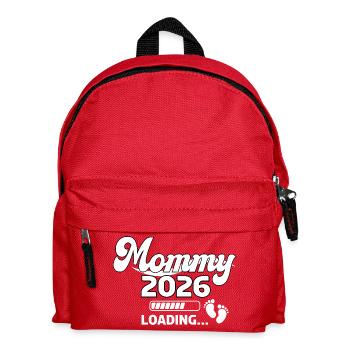 Mommy 2026 Chargement Design - Sac à dos Enfant - rouge - Devant
