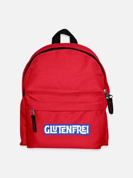 Glutenfrei Logo Blau Statement - Kinder Rucksack - Rot