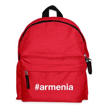 Armenia Armenien Hashtag - Kids' Backpack - red - Front