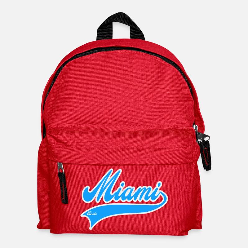 Miami en Floride - Sac à dos Enfant - rouge
