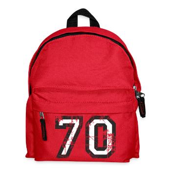 Number 70 Seventy 70th Birthday Design (EU) - Kids' Backpack - red - Front