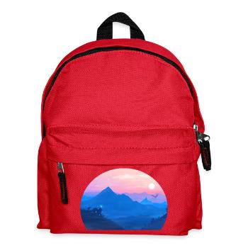 A Stellar Wolf Dream : Les Couleurs de l'Aube - Sac à dos Enfant - rouge - Devant