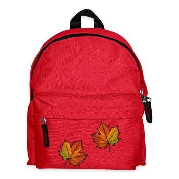 Feuille Automne Feuille d’érable 2 - Sac à dos Enfant - rouge - Devant