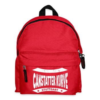 Cannstatter Kurve Hoodie – Stuttgart Fanpower - Kinder Rucksack - Rot - Vorne
