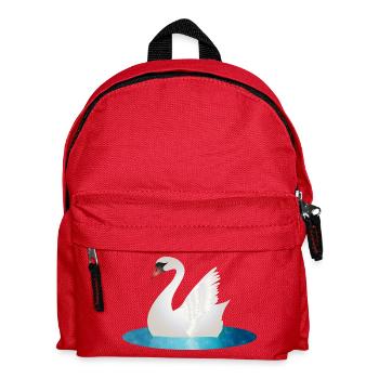 Cygne scintillant aux ailes levées - Sac à dos Enfant - rouge - Devant