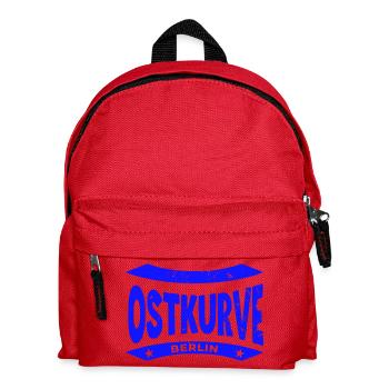 Berlin Stadion Ostkurve, Hoodie, Shirt, Mütze - Kinder Rucksack - Rot - Vorne