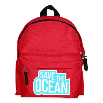 Save The Ocean Ocean Activism Environment Statement - Kids' Backpack - red - Front