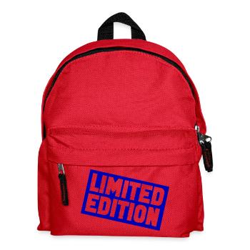 Limitierte Sternedition Druck - Kinder Rucksack - Rot - Vorne