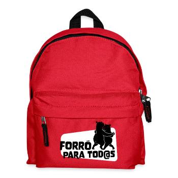 Forro para Todos – Tanzende Capybaras - Kinder Rucksack - Rot - Vorne