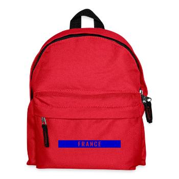 France Rectangle Bleu - Sac à dos Enfant - rouge - Devant
