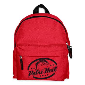 Petri Heil - Kinder Rucksack - Rot - Vorne
