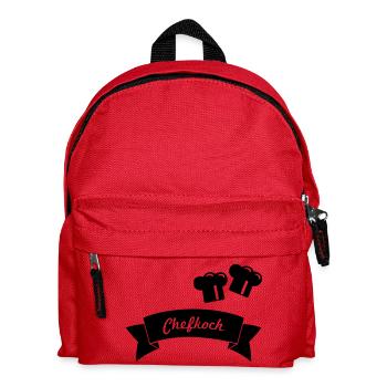 Chef - Kids' Backpack - red - Front