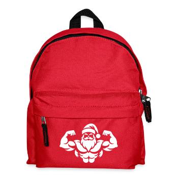 Muscular Santa Claus - Festive Fitness - Kids' Backpack - red - Front