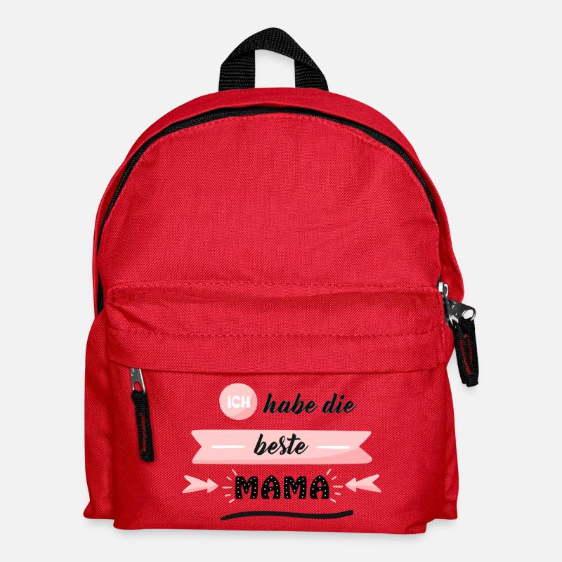 Ich habe die beste MAMA - Kinder Rucksack - Rot
