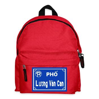 Strassen Schild hanoi Vietnam  - Kinder Rucksack - Rot - Vorne
