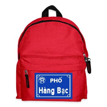 Silver Road in Hanoi Vietnam - Kids' Backpack - red - Front